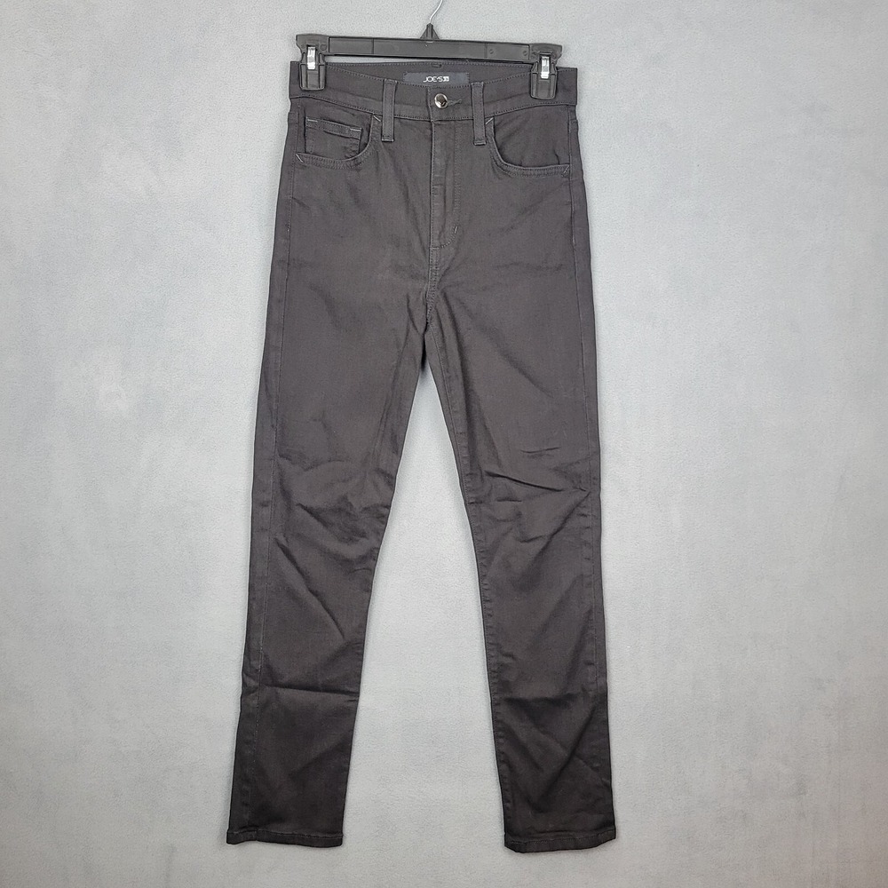Joe's Jeans Women's 25‎ Black Denim Cotton Stretch 5-Pockets Skinny Leg Zip Fly